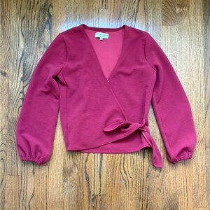 Madewell faux wrap top